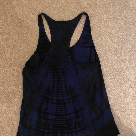 Silk tye dye racer back tank top - Picture 2 of 3
